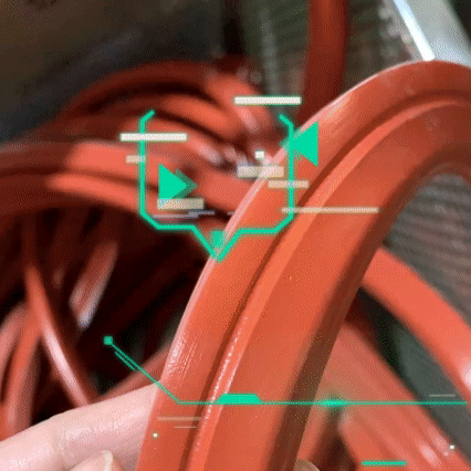 350°高溫硅膠發(fā)泡條