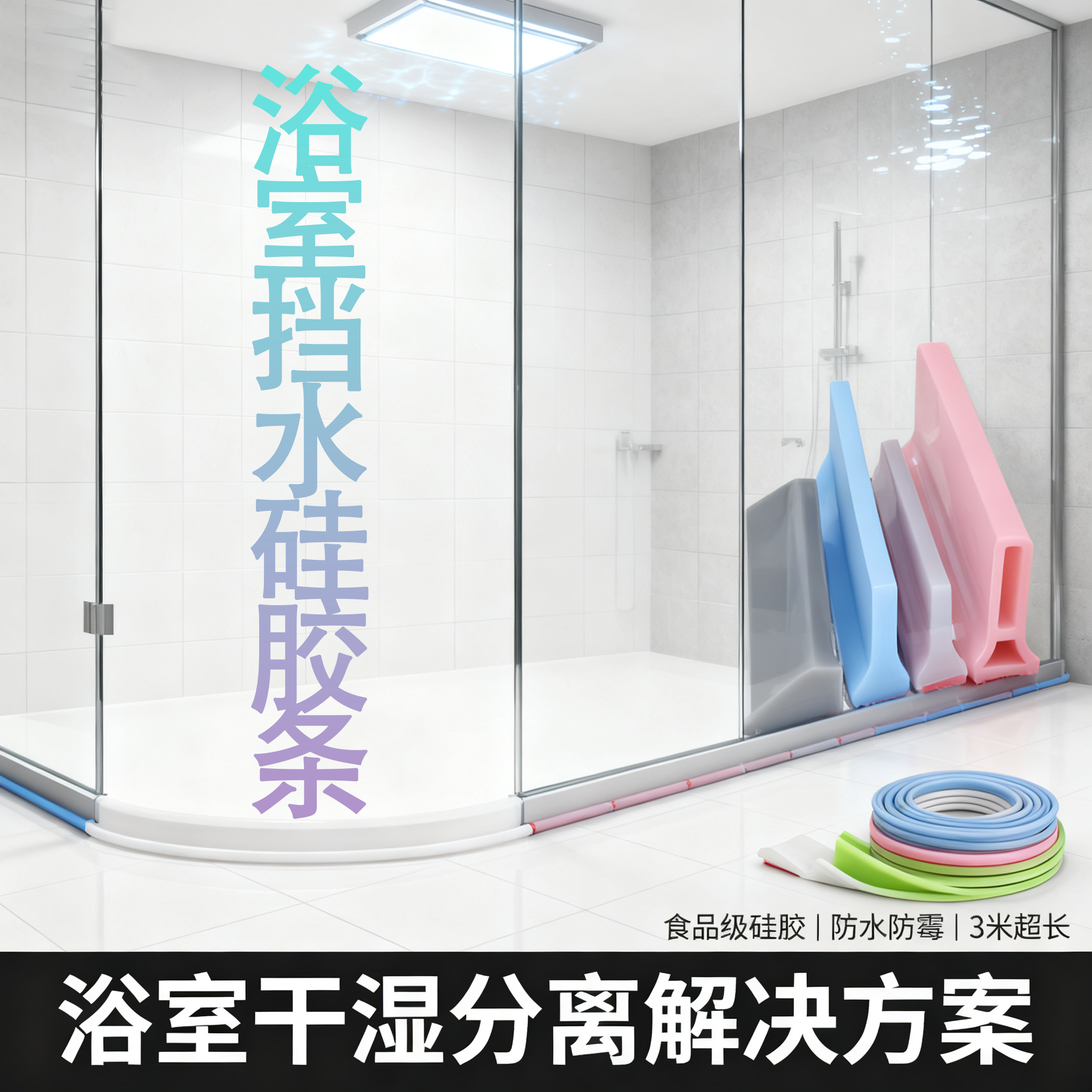 浴室擋水硅膠條